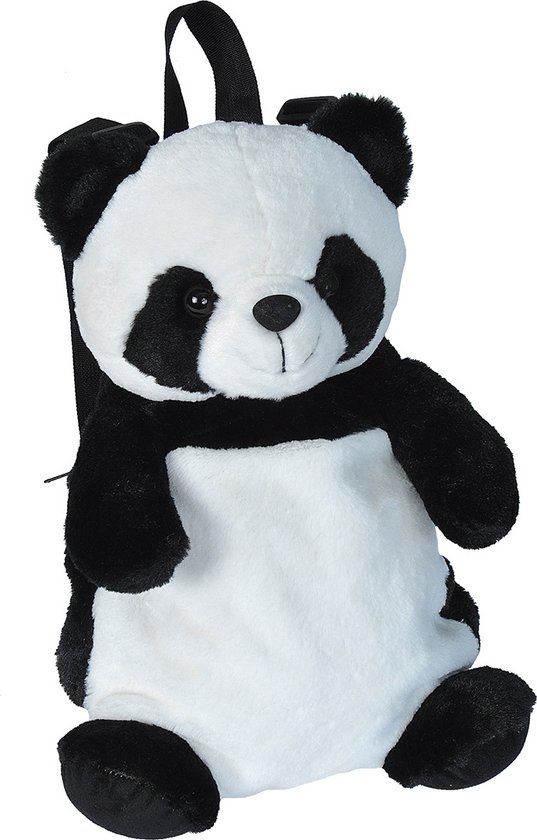 Wild Republic Rugzak Panda Junior - 3 Liter - Pluche - Zwart/Wit