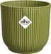 Elho Vibes Fold Rond Mini 7 - Pot de fleurs intérieur - 100% plastique recyclé - Ø 7.0 x H 6.5 cm - Vert fougère