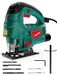 HYCHIKA Decoupeerzaag, 800W 3000 SPM elektrische decoupeerzaag met laser, Max zaagdiepte 110mm voor hout, 7 variabele snelheden, 0-3 Orbital Sets 6 bladen, afschuining: -45° tot 45°