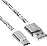 Allteq USB C kabel | 3 meter | Grijs