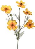 Roberts Collection Kunstbloem Cosmos tak 80cm okergeel