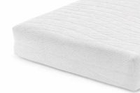 Kikishop Luxe Matrashoes met Rits - 120x200 cm - Bamboe - Wit