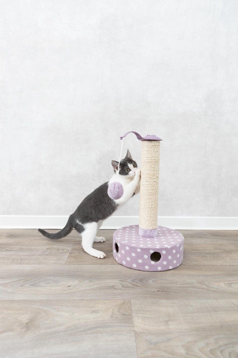 TRIXIE Junior Krabpaal Fleece Lila 26 x 26 x 47 cm - Paars
