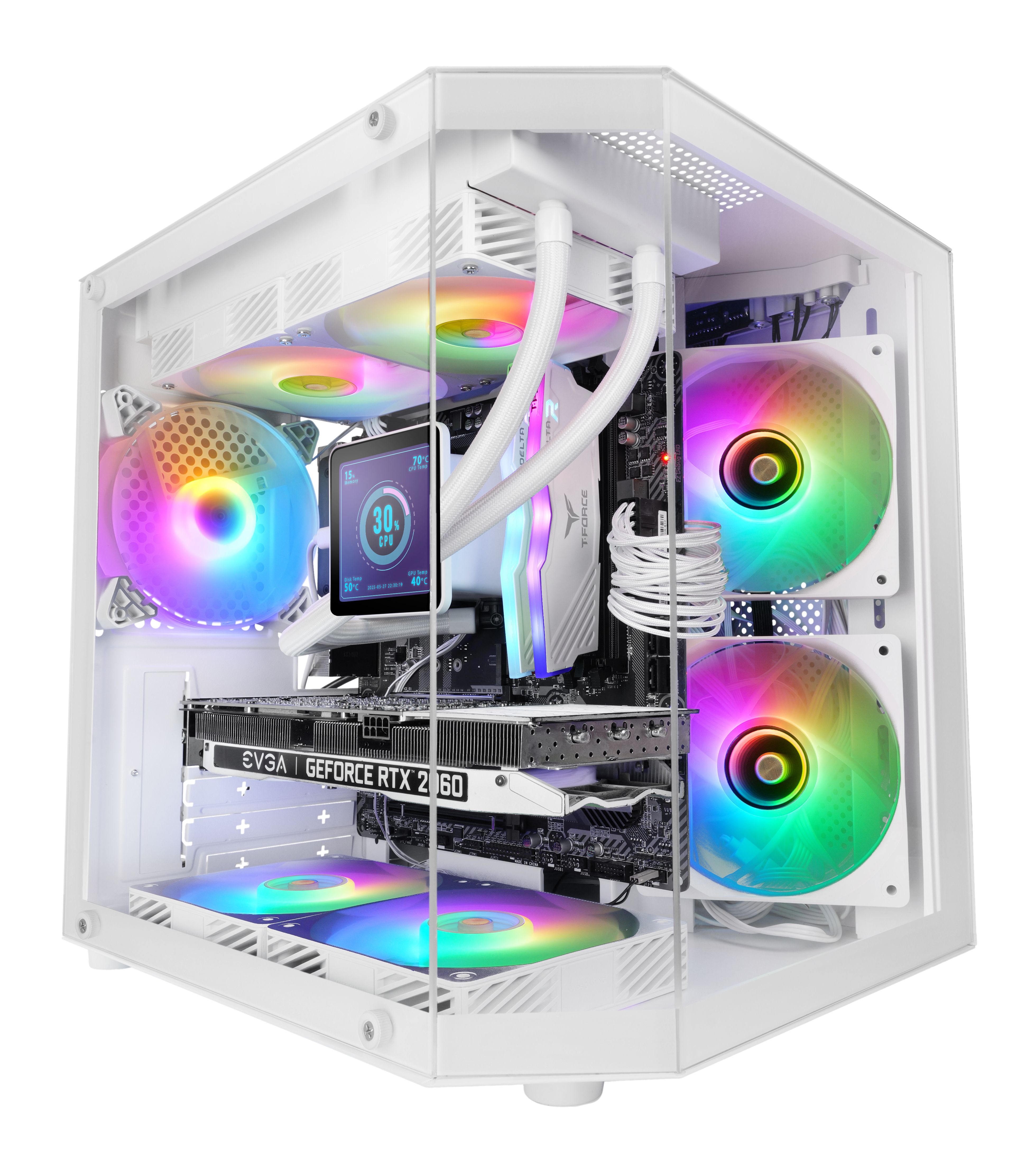 Mars Gaming MC-3TLITEW Mini Tower Wit
