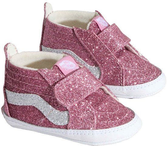 Vans Sk8-Hi Crib Schoenen Roze EU 18 Jongens, Meisjes