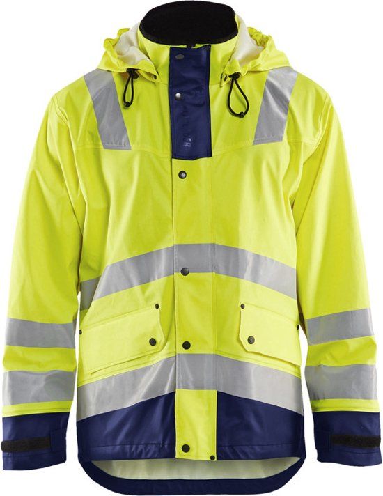 Blåkläder Blaklader Regenjas High Vis LEVEL 2 4302-2003 - High Vis Geel/Marineblauw - L