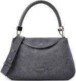 Coccinelle Leren handtas schoudertas Tiggy Suede Bim Handbag Stove / Stove blauwgrijs