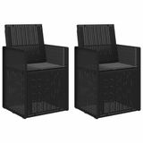 vidaXL Tuinstoelen 2 stuks Antraciet PP Inclusief kussen