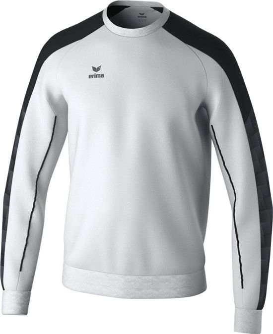Erima Evo Star Sweatshirt Heren - Wit / Zwart - Maat L