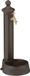 Merkloos waterzuil met kraan - 65 x 25 x 30 cm - tuin - bruin