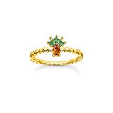 Thomas Sabo ring ananas verguld zilver TR2352-472-7