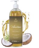 Vibratissimo Coconut: exotische massageolie met kokosnoot, liefdesolie, erotische olie, 1000 ml