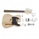 Gear4music Guitarworks Solo-Cutaway Doe-het-zelf Elektrisch Gitaarpakket
