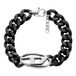 Diesel DX1611931 Heren Armband - Staal - Zwart - 20.5 cm