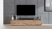 AX LIVING meuble TV, design, meuble bas, chêne, Wotan, Loriano, 2x100 cm