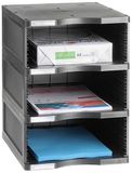 M-Office Atenea Módulo Sostenible Jumbo Producto 100% Reciclado Y Reciclable Tres Compartimentos DIN A4 Compuesto por 1 Base Y 3 Alturas
