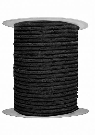 Ouch! Bondage Rope - 100 Meters - Black - Cotton