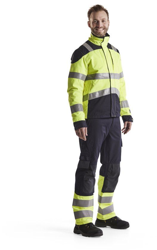 Blåkläder Multinorm werkbroek Inherent 1488-1512 - Marine/High Vis Geel - C48
