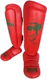 Super Pro Combat Gear Scheenbeschermer Nations Maroc PU rood - groen S