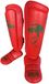 Super Pro Combat Gear Scheenbeschermer Nations Maroc PU rood - groen S