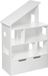 Atmosphera Kids armoire de rangement avec coffre à roulettes - Forme de maison de poupée - Blanc