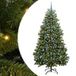 Sapin de Noël artificiel avec 300 LED vert 210 cm PVC et métal