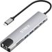 Strex Hub USB C 8-en-1 - Station d'accueil pour ordinateur portable - Séparateur - HDMI 4K, USB-A, USB-C, Ethernet, Micro SD - USB C vers HDMI