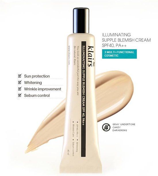 Klairs - Illuminating Supple Blemish Cream SPF40+ - 40ml