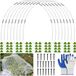 Bol Plantentunnel bogen 40 pièces de fibre de verre arche de tunnel pour parterres surélevés avec gants