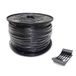 Sediles Elektrische kabel, slang, zwart, 2 x 1 mm, 300 m H05VV-F
