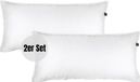 SCHÖNER WOHNEN-collectie: Satine linge de lit, blanc uni, 40 x 80 cm, set de 2