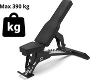Toorx Professional WBX-950 FID Bench Pro - Verstelbare Trainingsbank - 390 kg - Zwart