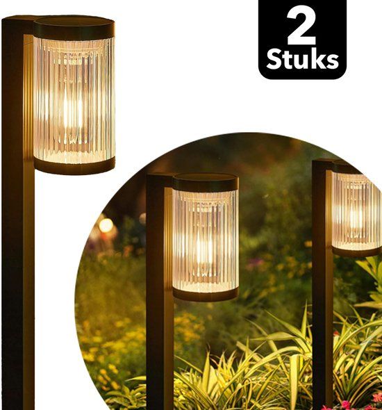 Vicon Solar Tuinverlichting op Zonne energie - 2 Stuks