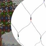 VidaXL Kerstnetverlichting 204 led's binnen/buiten 3x2 m meerkleurig