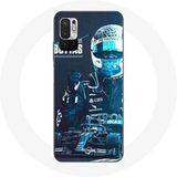 Maniacase Hoesjes voor Xiaomi Redmi Note 10 5G Formule 1 Valtteri Bottas F1 racer zwart