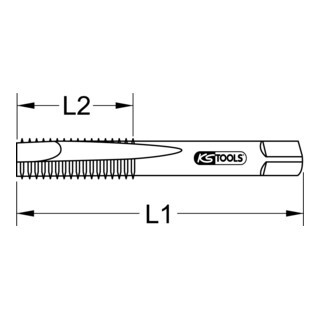 KS Tools KS Tools HSS CO handtappenset M, M3.5x0.6, 3-delig Aantal:1