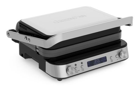 GreenPan Bistro Contact Grill - Openklapbaar - Omdraaibare Platen - PFAS-vrij