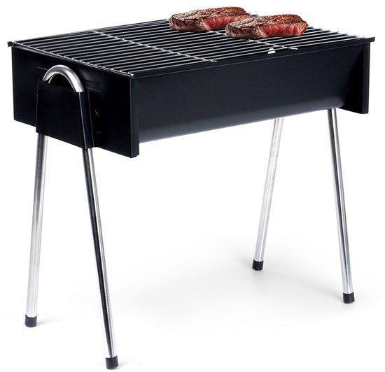 Nampook Koopman International Barbecue 48x33x46 cm Zwart/Zilver