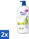 Head & Shoulders Anti-Roos Shampoo Apple Fresh Pompflacon 1000 ml (2 stuks)