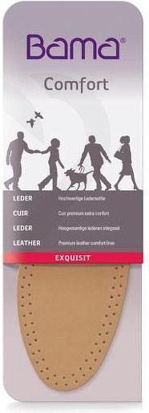 Bama Exquisit Comfort lederen inlegzool - Maat 40 - Bruin