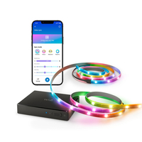 WiZ TV Strip Light - 3400mm LED Ambiance Lighting - Multi-color, Dimmable, Smart Control