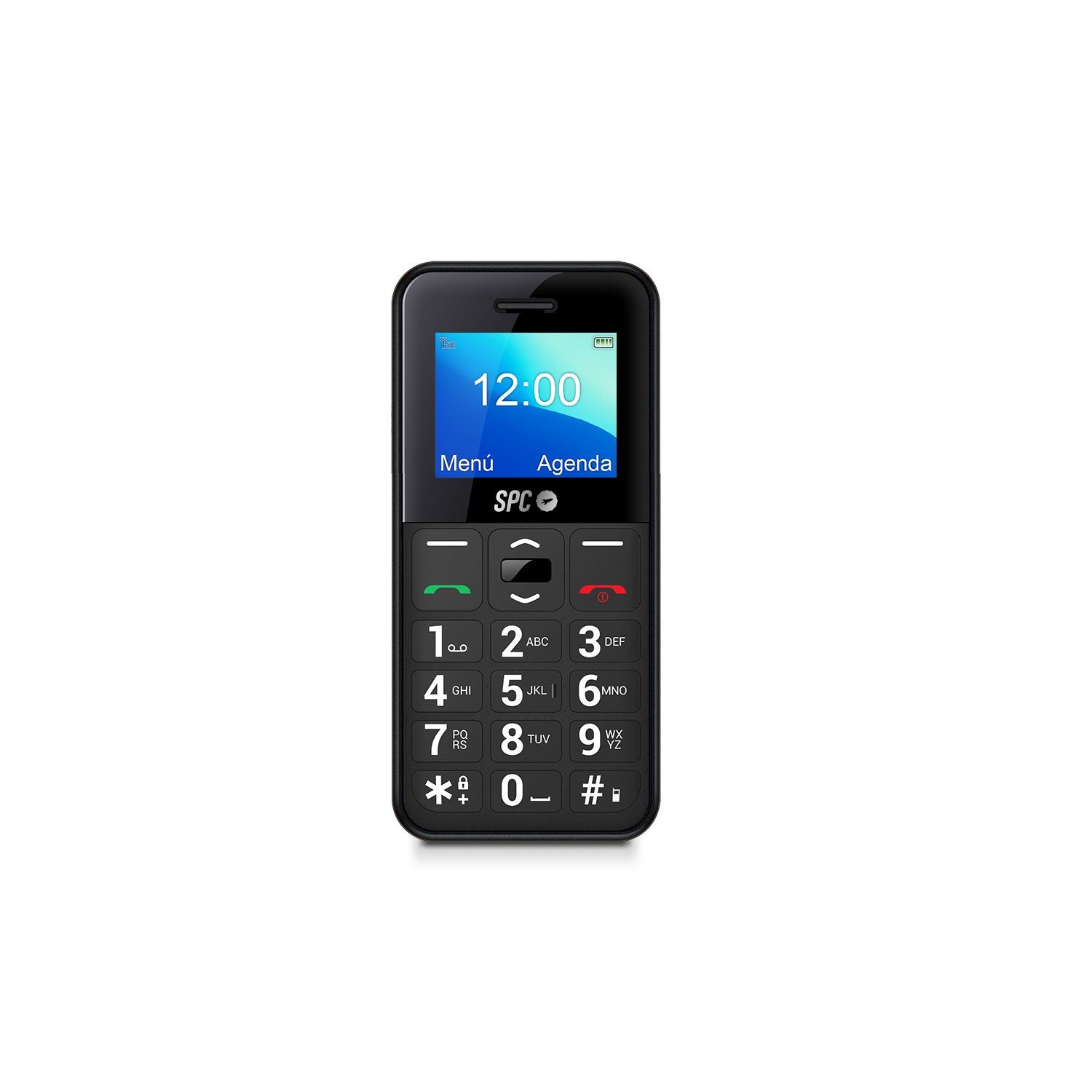SPC Fortune 2 Pocket Edition Senior Phone - Black - 1.77" Display