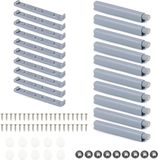 Merkloos / Sans marque Famanu Push to Open deuropener 10 stuks softclose-deurdempers magnetische druksluiting