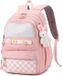 Sac d'école sans marque pour filles et gar çons – Sac à dos d'école réglable avec compartiment pour ordinateur portable et de nombreux compartiments