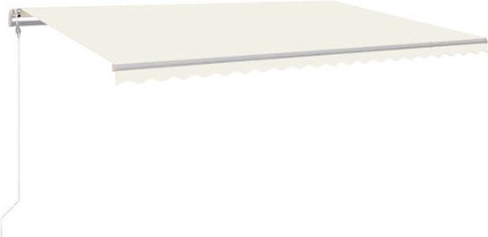 vidaXL Luifel automatisch uittrekbaar 500x350 cm crèmekleurig