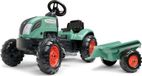 Falk Tret tractor, remorque de ferme, avec remorque, adapté aux enfants à partir de 2 ans, produit en France, plastique recyclé à 50% minimum
