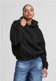 Urban Classics - Oversized Bonded Sherpa Hoodie/trui - S - Zwart