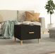 Maison Exclusive - Table basse, noir, 50x50x40 cm, panneau de particules