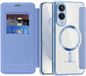 Techsuit SmartMag Book Wallet Case voor Samsung Galaxy S25 Edge - Lichtblauw