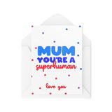 Kaarten CBH1951 Kaarten voor mama - Moederdagkaarten - Mama Je bent een bovenmens - Mummie Kaarten - Mama Verjaardagskaarten - Mama Kaarten